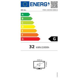 HP P34hc G4 PSeries LED monitor curved 34 3440 x 21Y56AAABB