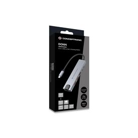 Conceptronic DONN29G 6-in-1 USB 3.2 Gen 2 Docking Station, 4K60Hz