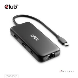 CLUB3D 8-1 Portable Dock USB Type-C® 10Gbps to HDMI™ a | CSV-2551