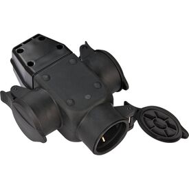 Brennenstuhl Protective contact rubber Coupling 3-fold  1082120