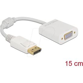 Delock / Adapter / DisplayPort (M) latched to HD-15 (VGA) | 61007