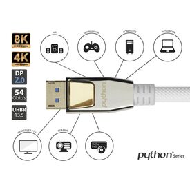 Python DP20-PY030W / 3 m / DisplayPort / DisplayPort