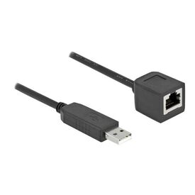 Delock / Serial adapter / USB (M) to RJ-45 (F) / 50 cm /  | 64163