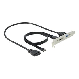 Delock Slot bracket / USB panel / 19 pin USB 3.0 header,  | 89934
