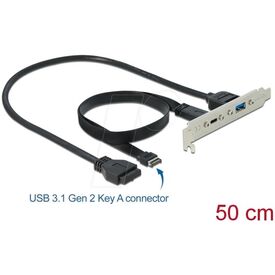 Delock Slot bracket / USB panel / 19 pin USB 3.0 header,  | 89934