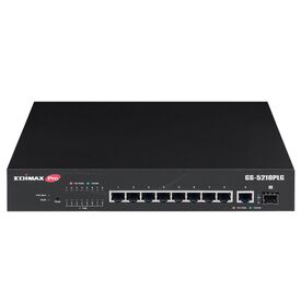 Edimax Pro GS-5210PLG / Switch / smart / 8 x 10/100/1000 (PoE+) +