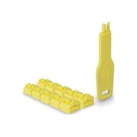 LINDY / LAN port blocker with key / yellow | 47900