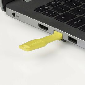 LINDY / LAN port blocker with key / yellow | 47900