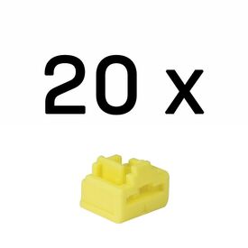 LINDY / LAN port blocker / yellow (pack of 20) | 47901