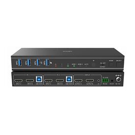 Lindy / KVM / audio / USB switch / dual head, HDMI 4K60,  | 39314