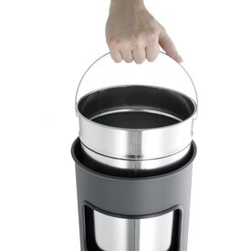 DURABLE Ash trash can round 17 L metal 333023