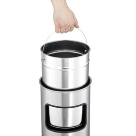 DURABLE Ash trash can round 17 L metal 333223