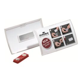 DURABLE CLICK FOLD Name badge for 40 x 75 mm magnet 821219