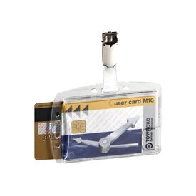 DURABLE Card holder for 54 x 85 mm clip transparent 801319