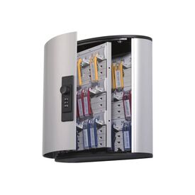 DURABLE KEY BOX Key cabinet 36 hooks aluminium 196623