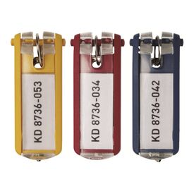 DURABLE Key clip plastic assorted colours pack of 195700