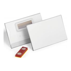 DURABLE Name badge for 54 x 90 mm magnet transparent 824419