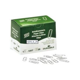 DURABLE Paper clips 26 mm zincplated pack of 120725