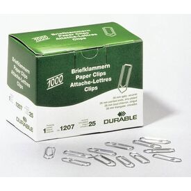 DURABLE Paper clips 26 mm zincplated pack of 120725
