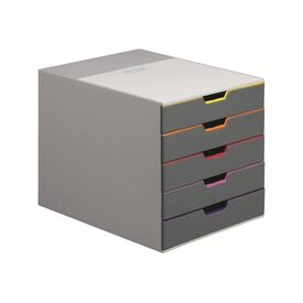 DURABLE VARICOLOR 5 Drawer cabinet 5 drawers for Letter, 760527