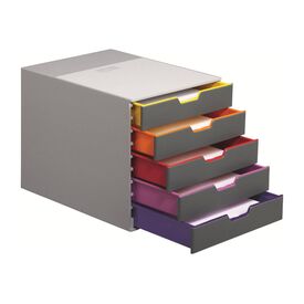 DURABLE VARICOLOR 5 Drawer cabinet 5 drawers for Letter, 760527