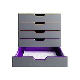 DURABLE VARICOLOR 5 Drawer cabinet 5 drawers for Letter, 760527