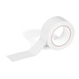 DURALINE Strong Removable PVC Floor Marking Tape 50mm x 33m White