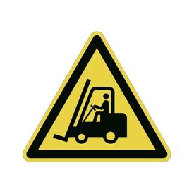 Durable 173404 Symbol warning of industrial trucks Yellow, Black