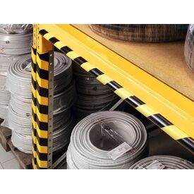 Durable C25R Polyurethane (PU) Black Yellow Rounded 1100130