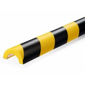 Durable Pipe protection profile P30, yellow black, 1m, round, self-adhesive