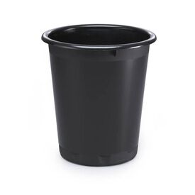 Durable Plastic Recycling Waste Paper Bin 13 Litre  Black