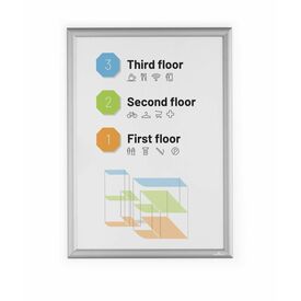 Durable Snap frame aluminium A2, portrait  500823