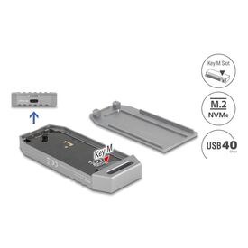 DeLOCK 42033 / SSD enclosure / 1 / M.2 / PCI Express / 40 Gbit/s