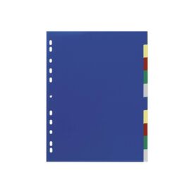 DURABLE Divider 10 parts for A4 tabbed grey, blue, 674727