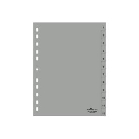 DURABLE Divider 12 parts preprinted: 112 for A4 tabbed 651210
