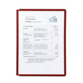 Durable SHERPA A4 Display Panel Frame Red Polypropylene 560603