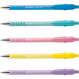 Paper Mate FlexGrip Ultra Pastel Ballpoint Pens, Black Ink 2152934