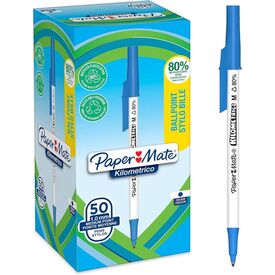 Paper Mate Kilometrico Ballpoint Pens Blue Ink 2187702
