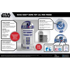 UKONIC Star Wars R2D2 Mini Fridge 157114