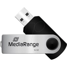 MediaRange USB flash drive 16 GB USB 2.0 grey, black MR9103