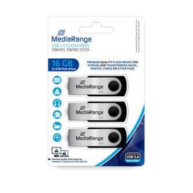 MediaRange USB flash drive 16 GB USB 2.0 grey, black MR9103