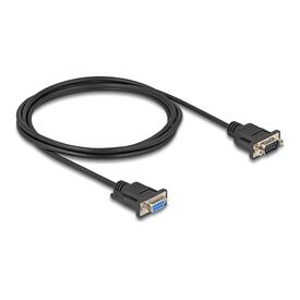 Delock / Serial cable / DB-9 (M) to DB-9 (F) / 1 m / supp | 87833