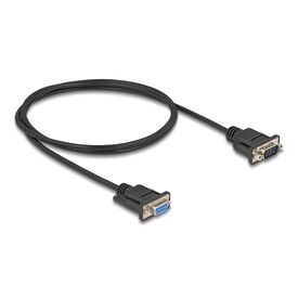 Delock / Serial cable / DB-9 (M) to DB-9 (F) / 1 m / supp | 87833
