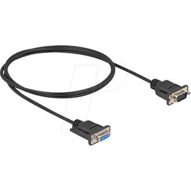 Delock / Serial cable / DB-9 (M) to DB-9 (F) / 1 m / supp | 87833