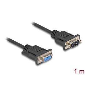 Delock / Serial cable / DB-9 (M) to DB-9 (F) / 1 m / supp | 87833