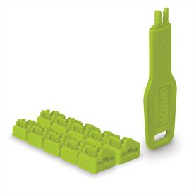 LINDY / LAN port blocker with key / green | 47894