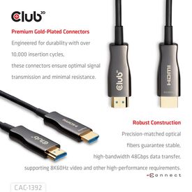 Club 3D / Ultra High Speed / HDMI cable / HDMI male to | CAC-1392