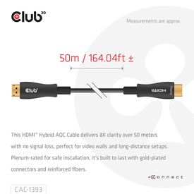 Club 3D / Ultra High Speed / HDMI cable / HDMI male to | CAC-1393