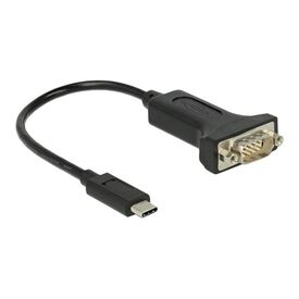 Delock / USB / serial cable / 24 pin USB-C (M) to DB-9 (M | 63908