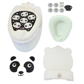 JAMARA My little toilet panda with flushing sound and toilet paper holder